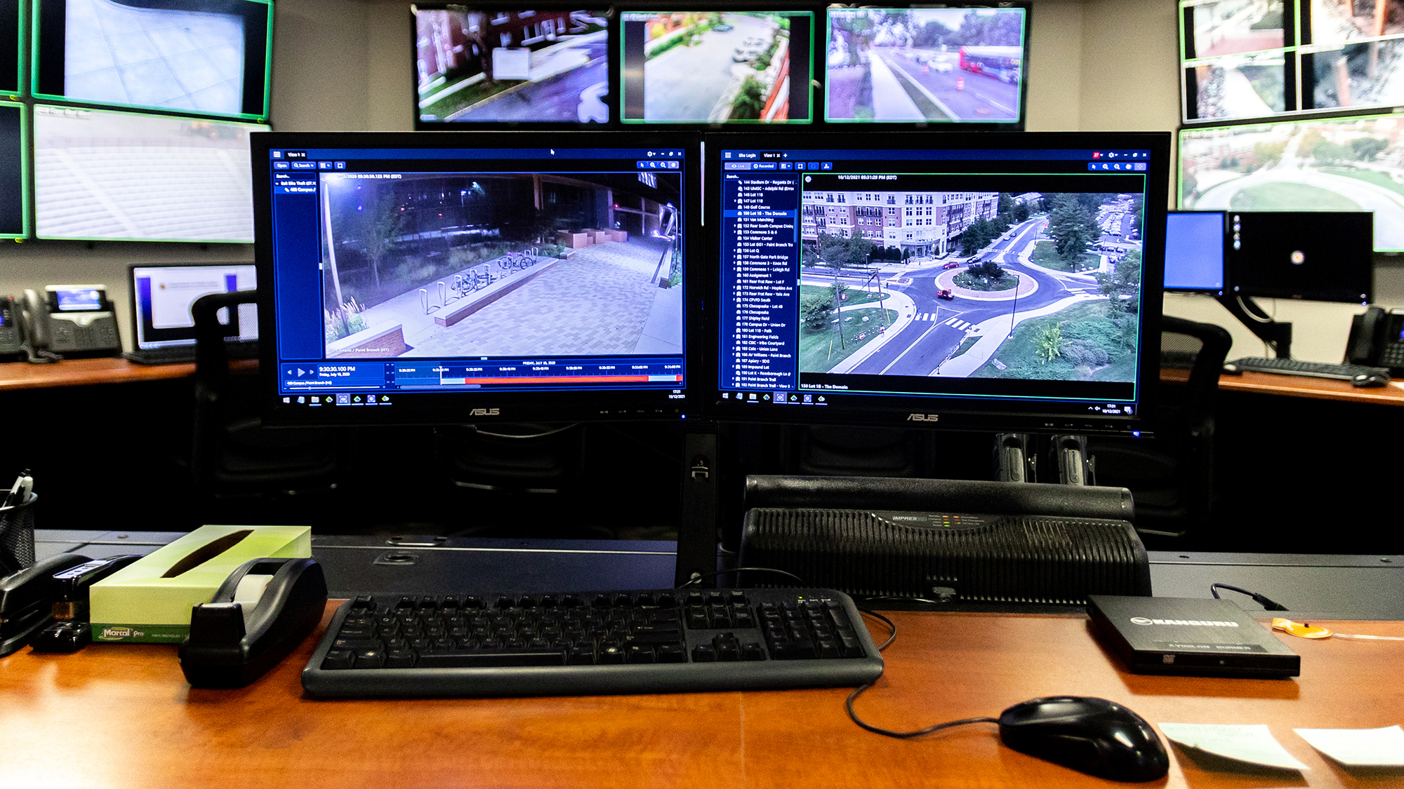 Surveillance room at UMPD